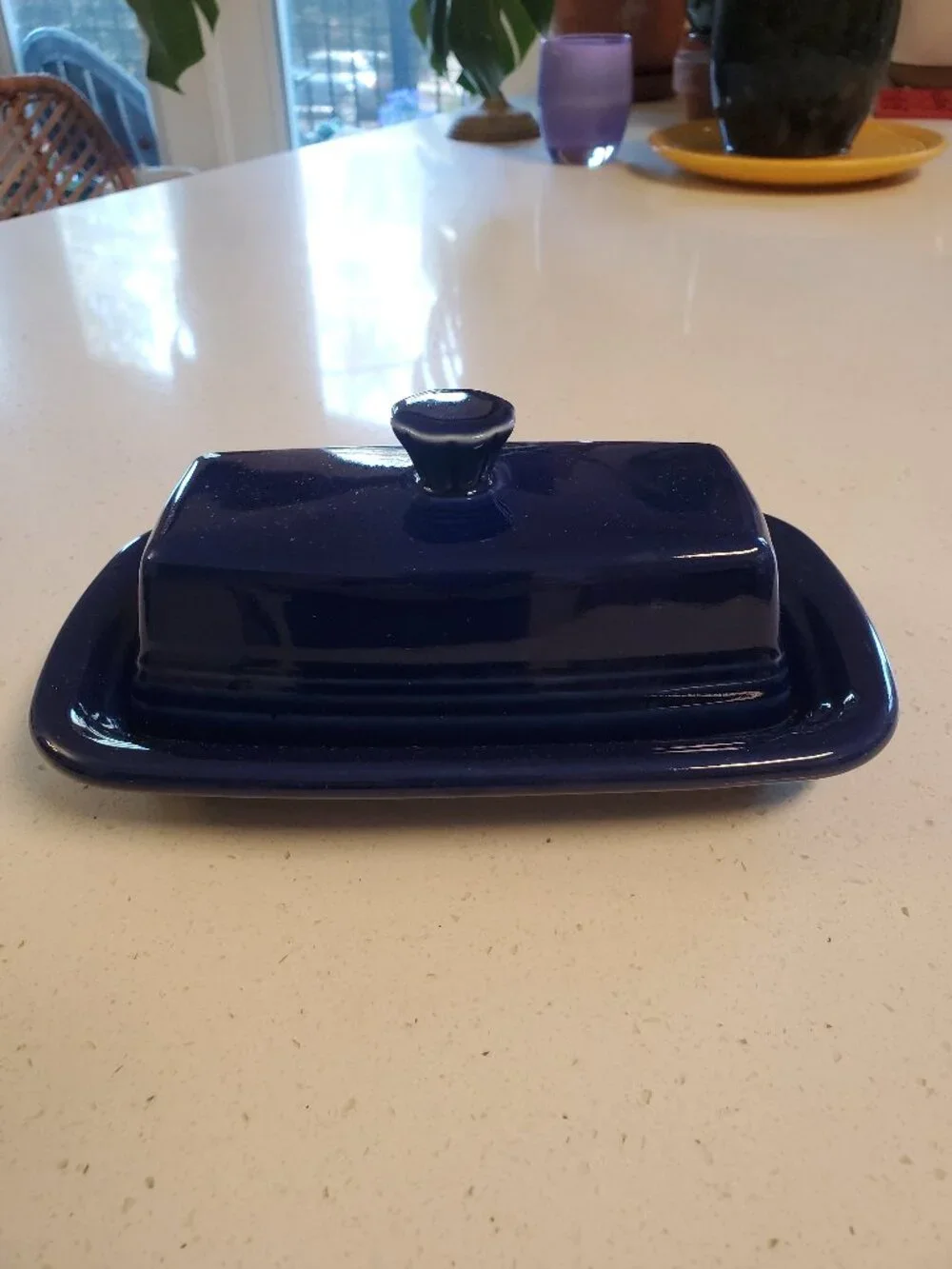 Fiesta Large Colbalt Butter Dish